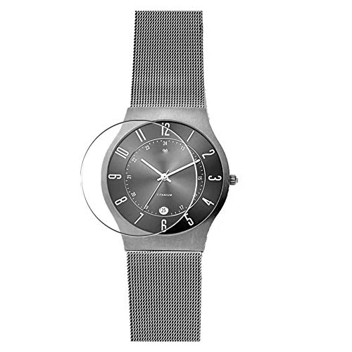 Puccy 3 Pack Tempered Glass Screen Protector Film, compatible with Skagen Grenen 233XLTTM WATCH CASE...