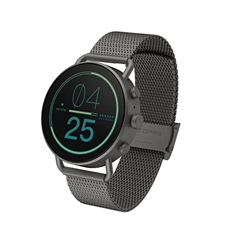 Skagen Falster Men's Gen 6 Stainless Steel Smartwatch Powered with Wear OS by Google with Speaker,...