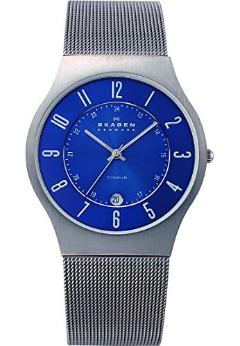Skagen Men's Sundby Quartz Analog Stainless Steel and Mesh Watch, Color: Grey (Model: 233XLTTN)